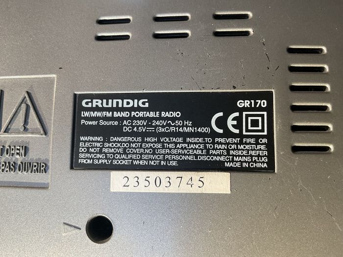 Grundig GR170 Portable Radio