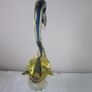 Murano / Venetian Blue & Amber  Sommerso Glass Swan / Duck Figurine Image 2