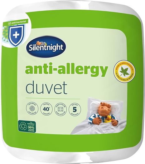 Anti Allergy Single Duvet 10.5 Tog - All Year Round Winter Quilt Duvet Anti-Bacterial and Machine Washable - Single Bed