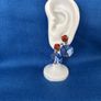Earrings - Lampwork Beads and Antiqued Brass Image 6