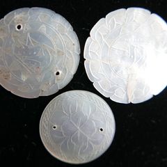 Antique 18th Century Chinese Mother Of Pearl Gaming Tokens