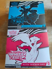 Pokemon Tcg Scarlet and Violet Black Bolt and White Flare Elite Trainer Box ETB