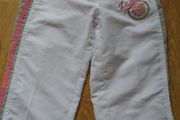 3/4 length White Shorts.   Age 9-10