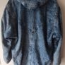 Rare True Vintage 80s/90s Acid Wash Denim Coat. Made in Britain. Sherpa fleece lined. Image 6