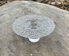 Rare vintage Thomas crystal candle holder