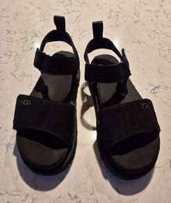 Black UGG sandals