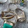 34 solid silver rings,all halmarks Image 6