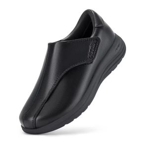 Brand New Women's Extra Wide Leather Shoes Velcro Fastener Breathable