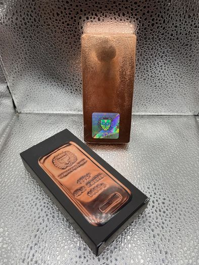 1kg Fine 9999 Copper Bullion Germania Mint Bar. Sealed
