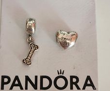 Pandora charms x2 (dog)