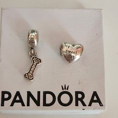 Pandora charms x2 (dog)
