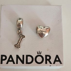 Pandora charms x2 (dog)