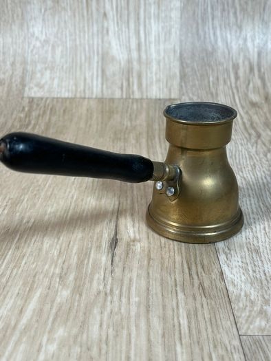 Vintage Syrian Brass Cezve/Ibrik - Marked "Sami," Turkish Coffee Pot