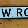 Vintage Heavy Metal "Stow Road" Street Sign Image 2