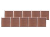 Garden Fence WPC 1737x186 cm Brown