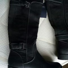 BNWT Black M&S Knee High Boots Size 4