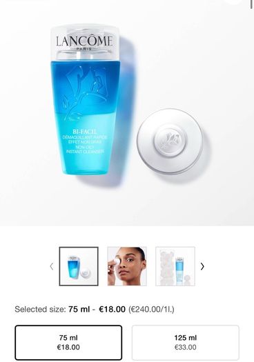 Lancome Bi-Facil Eye Makeup Remover 75ml