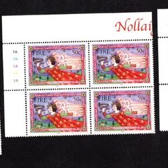 2003 Ireland Christmas Commemorative Stamps Plate Blocks 1A1A1A1A1A Set Mint Never Hinged (MNH)
