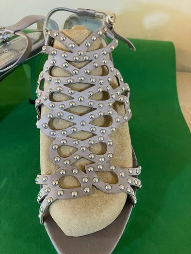 Woman shoes Silver High Heel