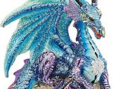 Christmas Tree Ornaments - Frost the Gothic Dragon Holiday Ornament - Snowflake Dragon Ball Ornament - Christmas Decorations