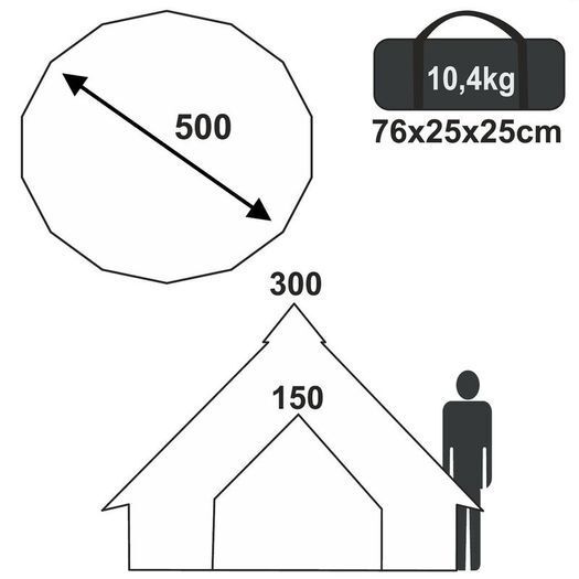 Family tent up to 8 people