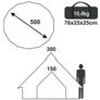 Family Tent Teepee tent 6 to 8 men tent Family Tent Headroom Floor Tray Waterproof Image 2