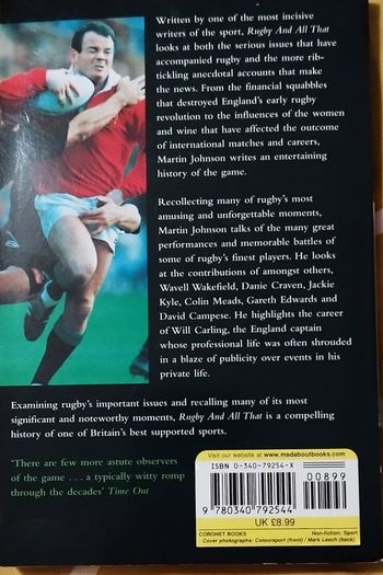 Rugby book