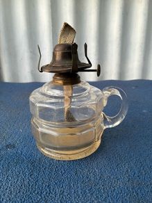 Antique Finger Oil Lamp