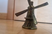 Vintage Brass Windmill Bell Ornament