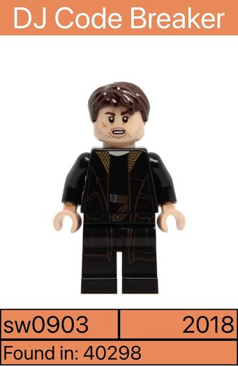 Lego minifigure DJ Code Breaker sw0903 - 2018