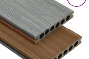 WPC Decking Boards with Accessories Brown and Grey 30 m.sq.2 m