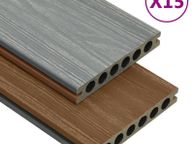 main image for ad WPC Decking Boards with Accessories Brown and Grey 30 m.sq.2 m