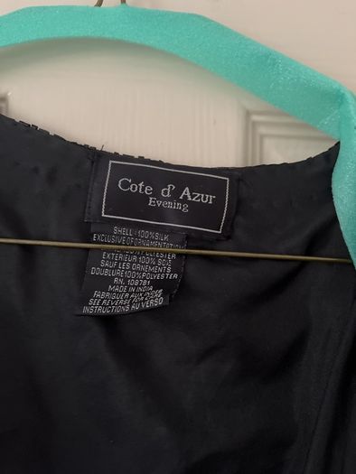 Vintage Black beaded trophy jacket