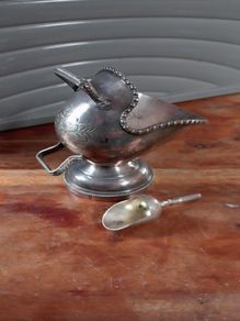 vintage silver plated creamer/small decorative jug