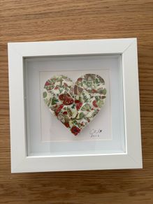 Handmade framed Mosaic Heart