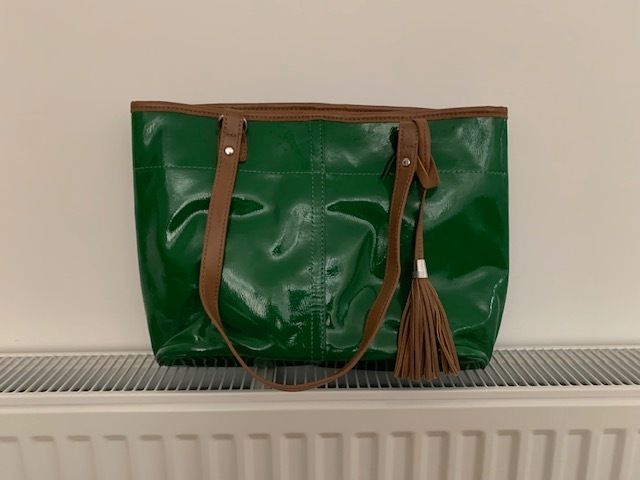 Green Patent Leather Handbag NEW