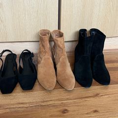 2 Ankle boots & M&S sling back . Size 4 .