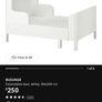 bed with mattress size 80/200cm Image 4