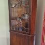 mahogany coffee table and 6 chairs, corner cabinet , 3 crystal bowls Image 6
