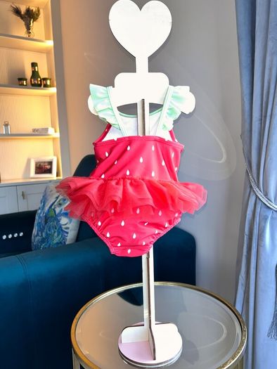 Baby Girls Cute Strawberry Tutu Swimsuit. Age 0-3 months / EU 56cm
