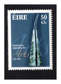 2001 Ireland Government Supporting the Arts Commemorative Commemorative Stamp Mint Never Hinged (MNH)