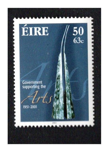 2001 Ireland Government Supporting the Arts Commemorative Commemorative Stamp Mint Never Hinged (MNH)