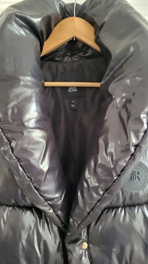 RIVER ISLAND Black Hi-shine Bodywarmer Gilet Sz 14 UK (Fit 12-16uk)