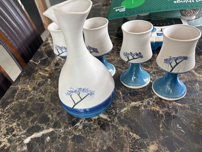Cool mountain Pottery Set of 5