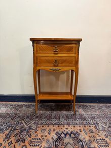 20th Century French Mahogany Chest of Drawers with Brass Details