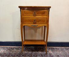 20th Century French Mahogany Chest of Drawers with Brass Details