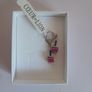 Coeur de Lion Pink Crystal GeoCUBE Drop Earrings 4409/20-1500 New Boxed CAN POST Image 2