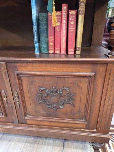 Antique Walnut Buffet / Sideboard with Marble Top