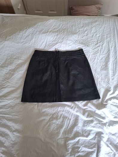 Faux Leather Mini Skirt