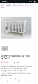 Br baby Stockholm cot bed